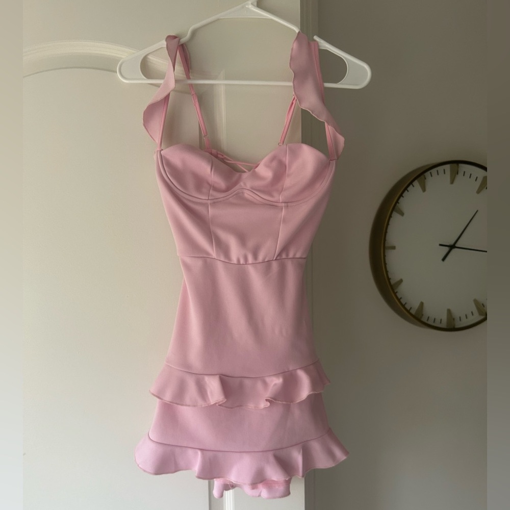 Lucy in the Sky Brandi Ruffle Corset Dress